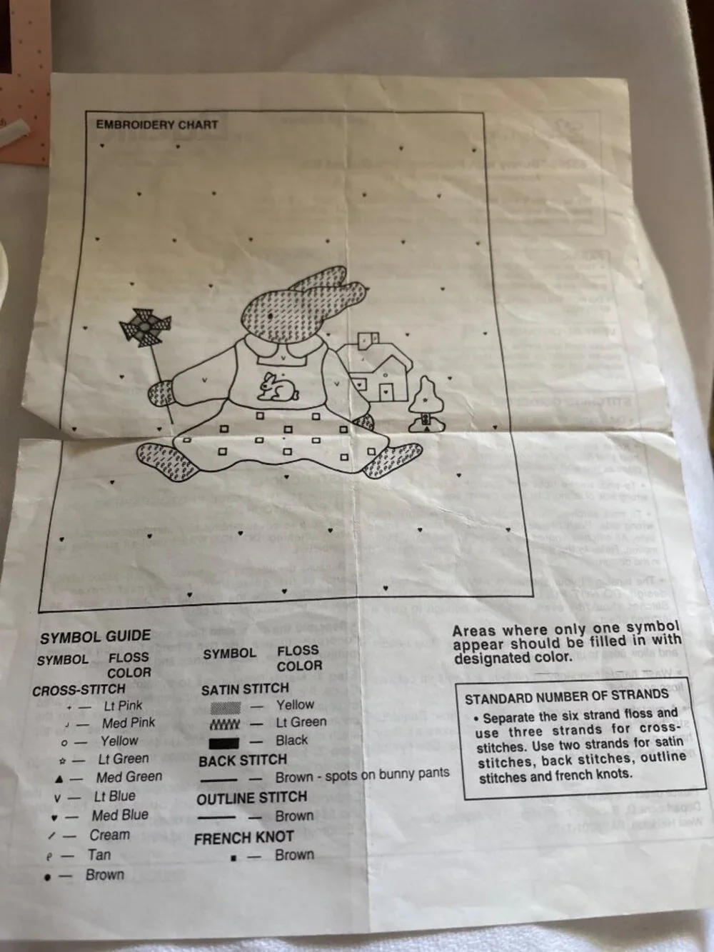 Daisy Kingdom Bunny Pinwheel Pre-Quilted Baby Bib Cross-Stitch Kit Bucilla 63269